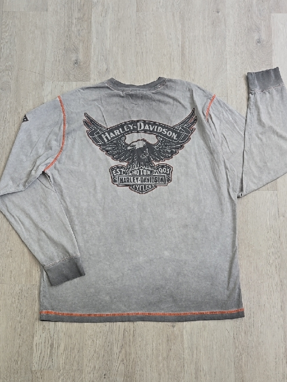 Harley Davidson Long Sleeve Tee Size XL - Picture 6 of 13